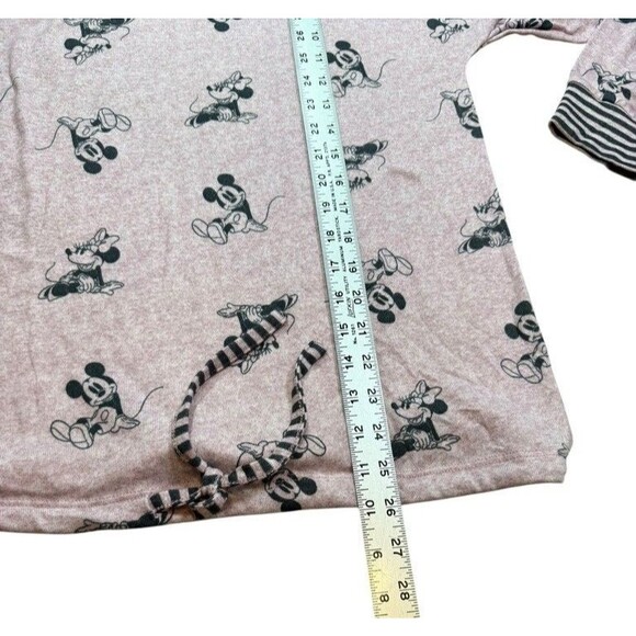Disney Womens Size Medium Pink Pajama Set Mickey Minnie Mouse Costco - Soft- PJs - Picture 7 of 10